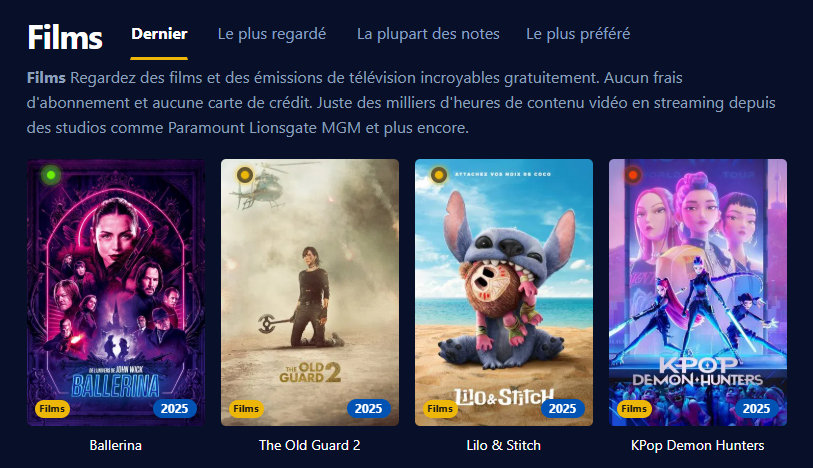Capture d'écran de l'interface utilisateur d'Azmip